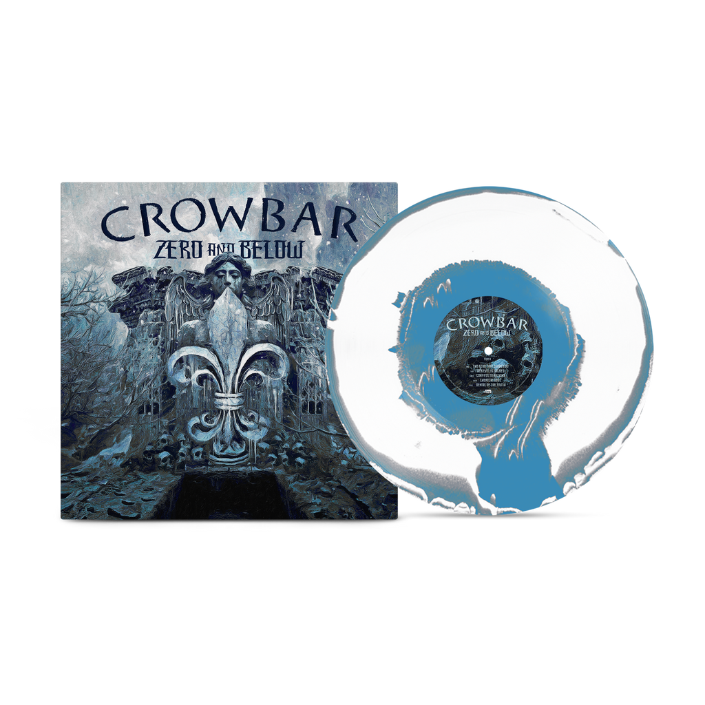 CROWBAR 'ZERO AND BELOW' LP (Sky Blue, Grey, & White A-Side B-Side Vinyl)