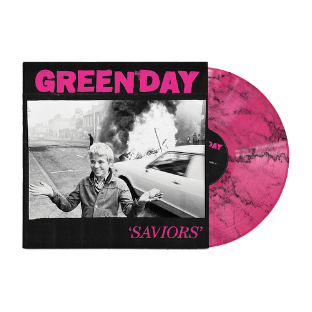 Green Day Saviours Vinyl LP Indies Black & Pink Colour 2024