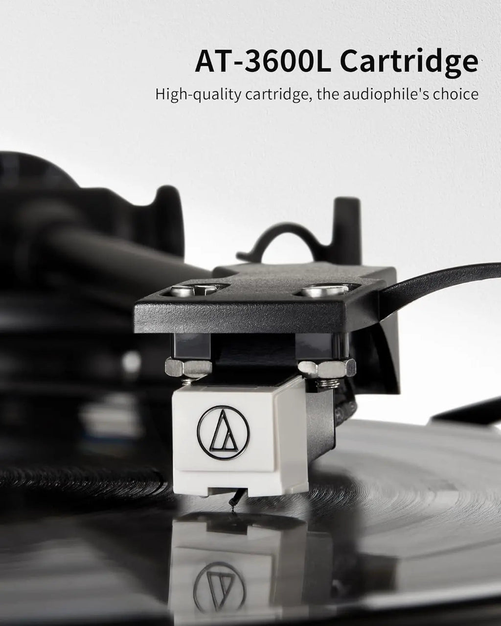 Angels Horn AH6 Hi-Fi Turntable System ¨C Premium Vinyl Record Player with Bookshelf Speakers
