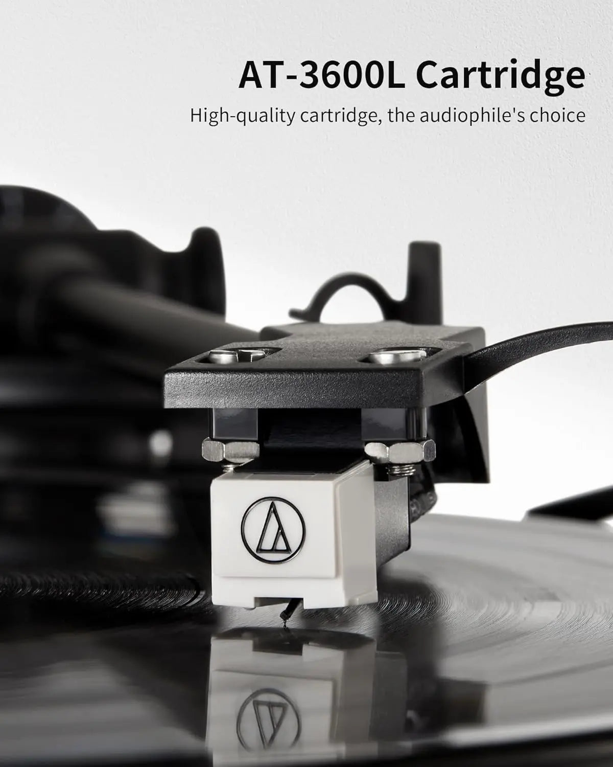 Angels Horn AH6 Hi-Fi Turntable System ¨C Premium Vinyl Record Player with Bookshelf Speakers