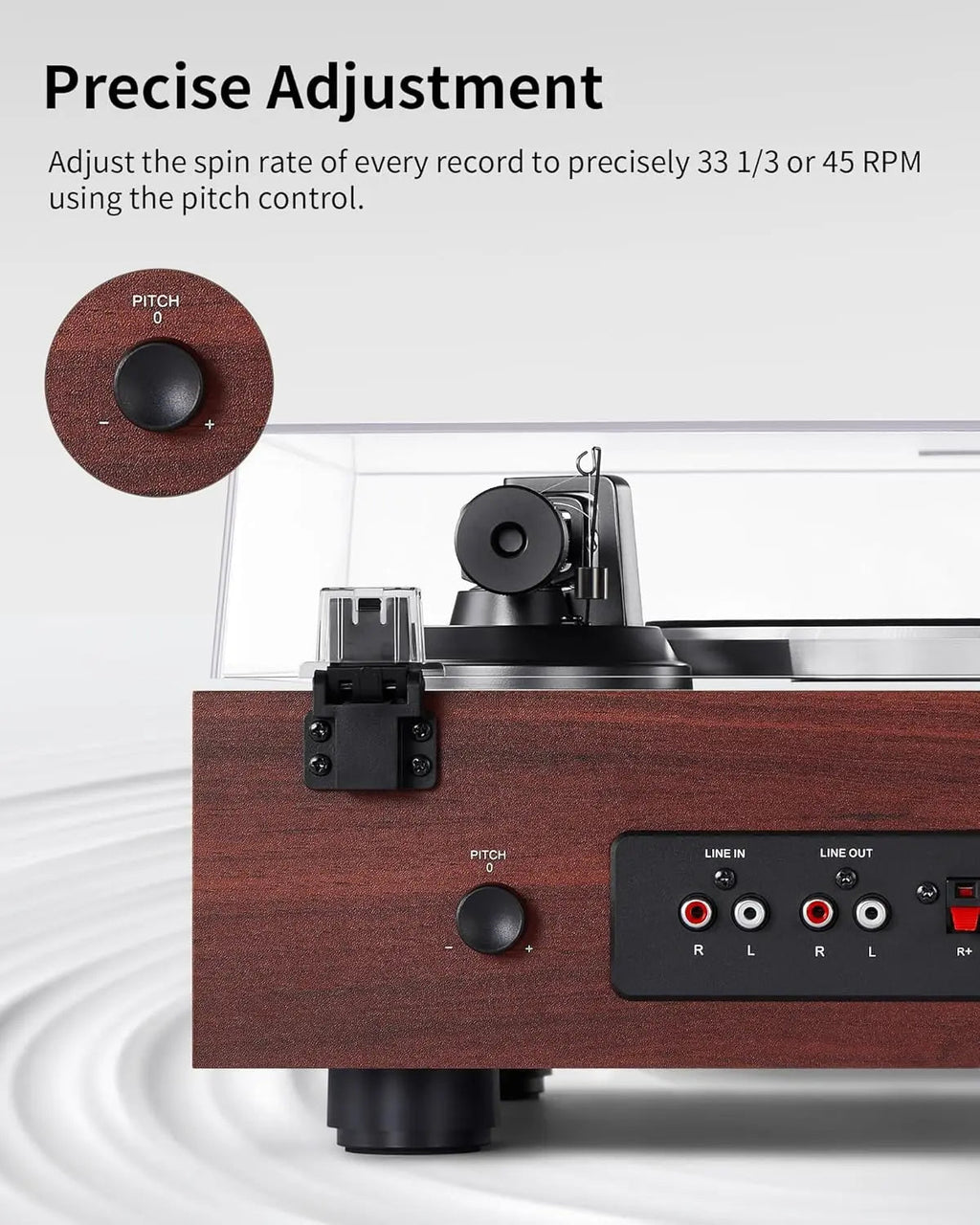 Angels Horn AH6 Hi-Fi Turntable System ¨C Premium Vinyl Record Player with Bookshelf Speakers