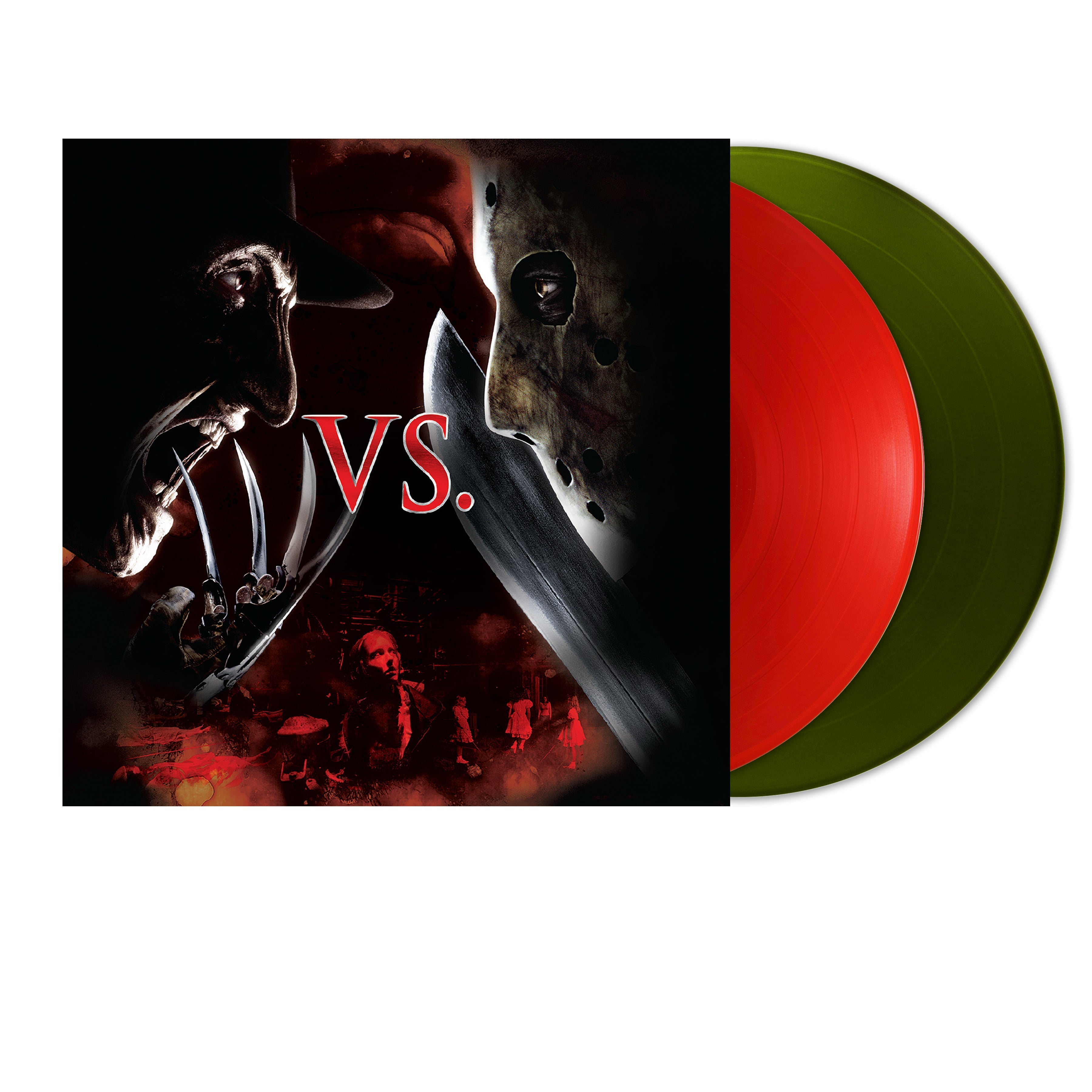 FREDDY VS. JASON SOUNDTRACK 2LP (Red & Green "Freddy's Sweater" Vinyl)