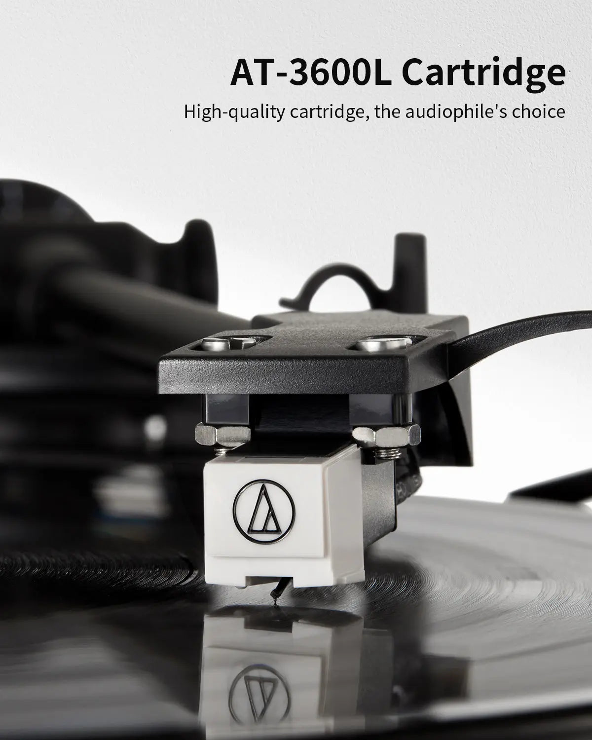 Angels Horn H019 Hi-Fi Bluetooth Turntable with Built-in Speakers vintage record player