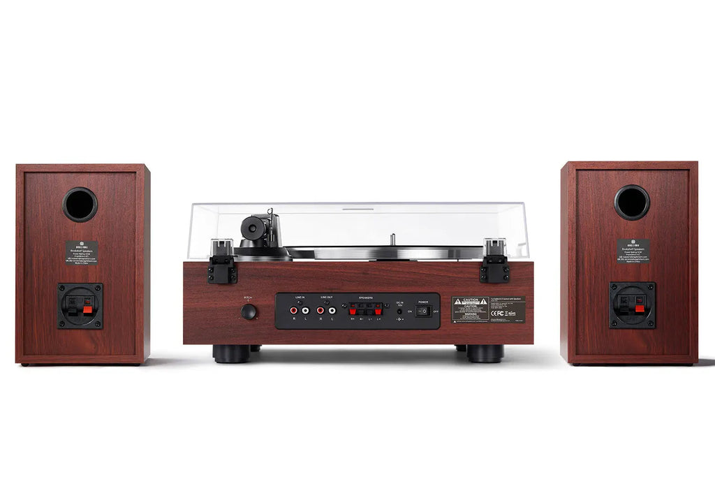 Angels Horn AH6 Hi-Fi Turntable System ¨C Premium Vinyl Record Player with Bookshelf Speakers