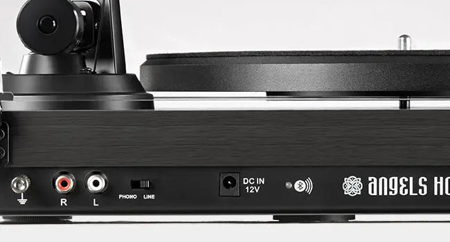 Angels Horn H002BT-BK Exceptional Quality Vintage Wooden Bluetooth Turntable Vinyl Player