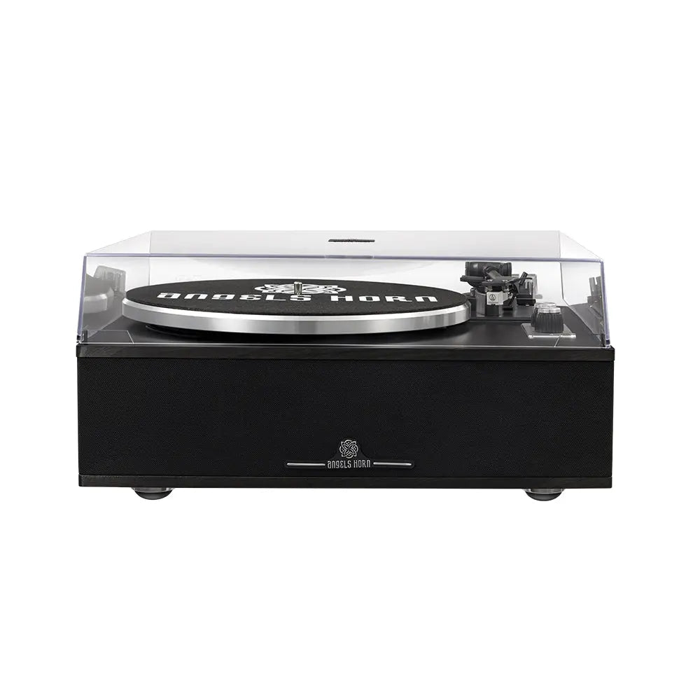 Angels Horn H019 Hi-Fi Bluetooth Turntable with Built-in Speakers vintage record player