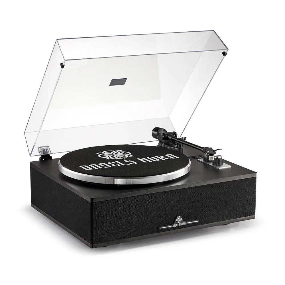 Angels Horn H019 Hi-Fi Bluetooth Turntable with Built-in Speakers vintage record player