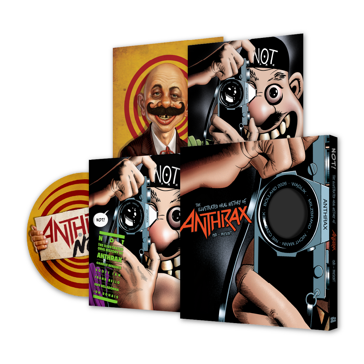 NOT: THE ILLUSTRATED ORAL HISTORY OF ANTHRAX + PICTURE DISC VINYL LP (DELUXE EDITION)