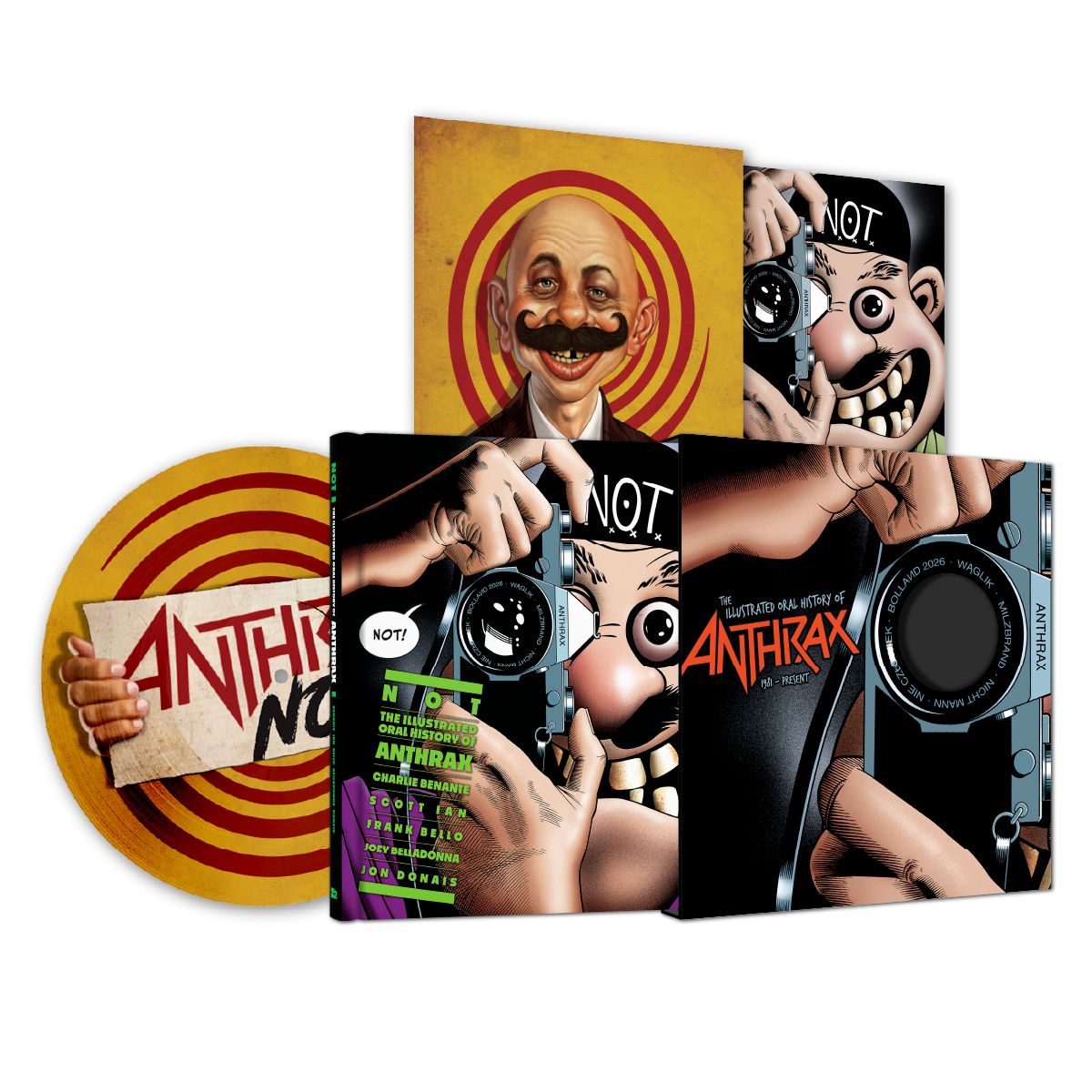 NOT: THE ILLUSTRATED ORAL HISTORY OF ANTHRAX + PICTURE DISC VINYL LP (DELUXE EDITION)