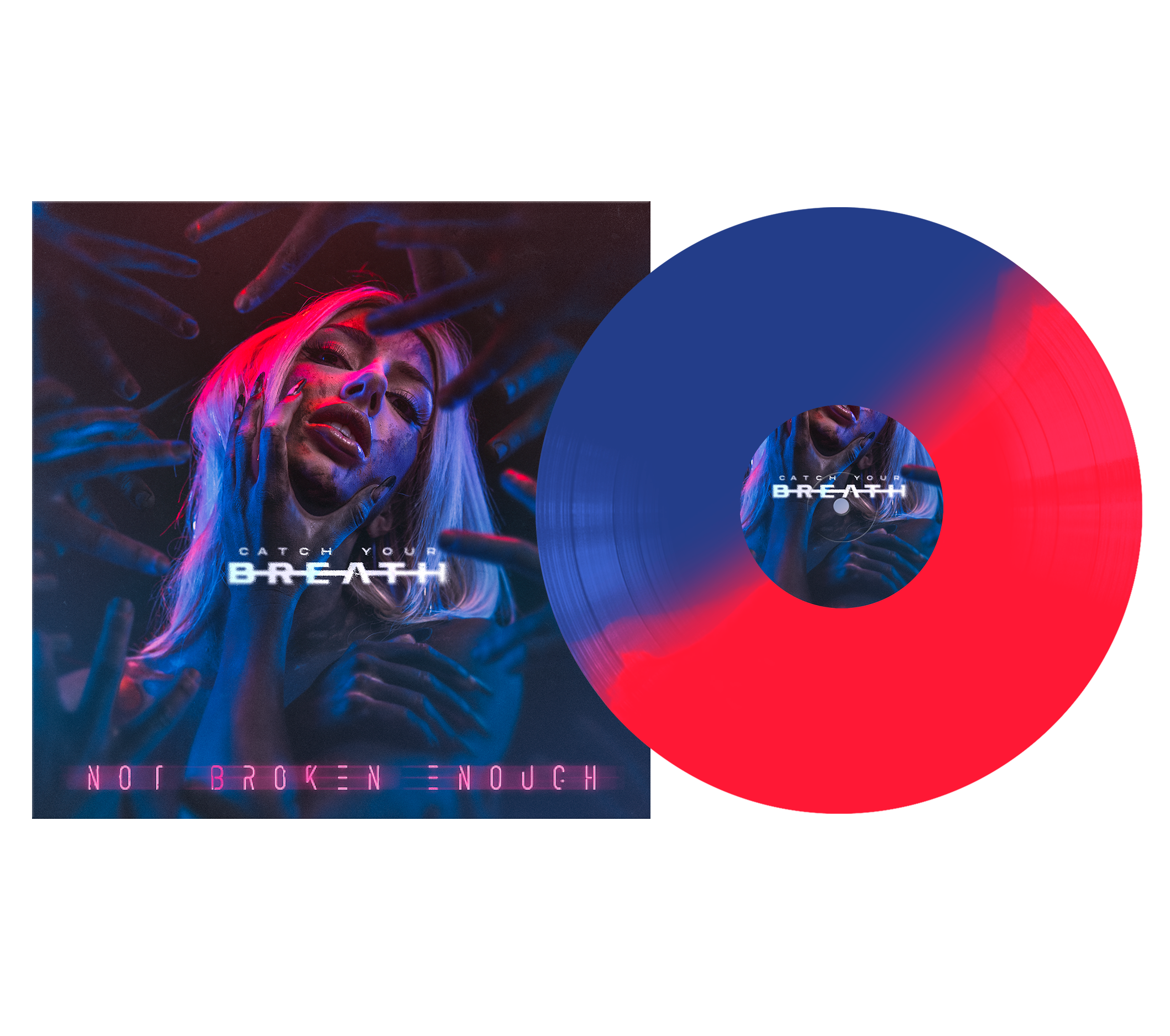 CATCH YOUR BREATH ‘NOT BROKEN ENOUGH’ LP (Limited Edition – Only 500 Made, Blue & Magenta Blend Vinyl)