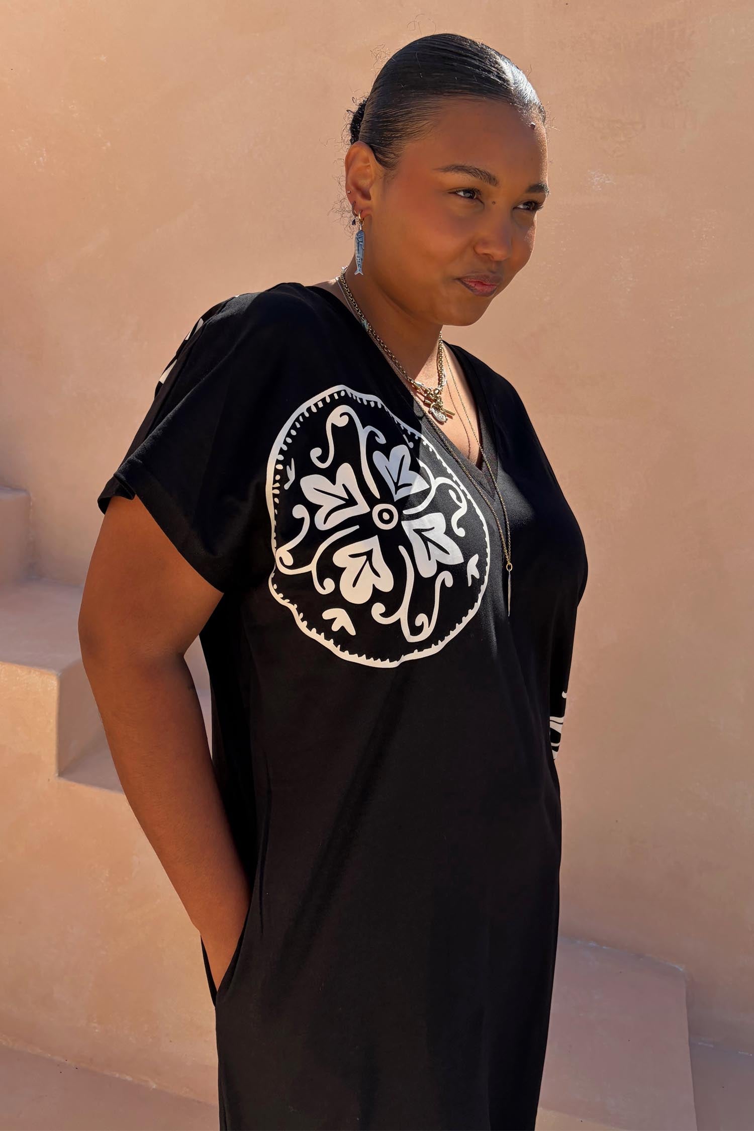 Black Dolce Vita T-Shirt Dress