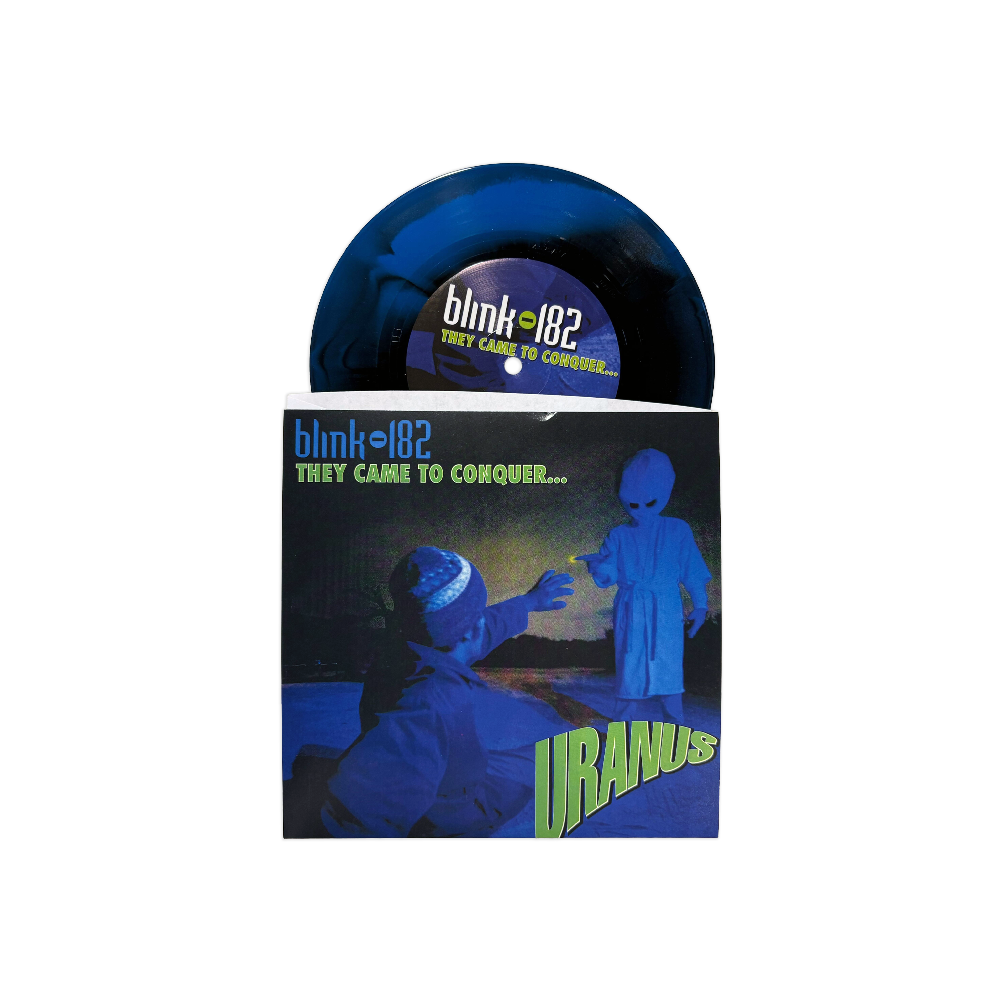 BLINK-182 ‘THEY CAME TO CONQUER URANUS’ 7" (Exclusive – Limited to 250, Blue & Black Swirl Vinyl)