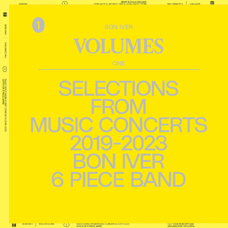Bon Iver - Volumes: One "Selections From Music Concerts 2019-2023 Bon Iver 6 Piece Band" (Vinyl)
