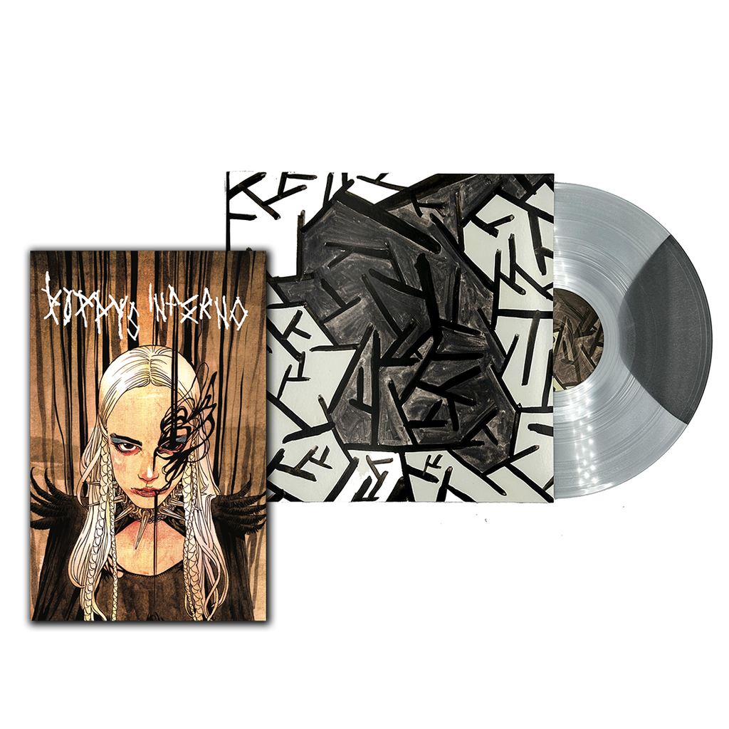 POPPY: POPPY'S INFERNO VARIANT #2 - HARDCOVER + 'MUSIC TO SCREAM TO' LP (LIMITED EDITION, GRAY SWIRL VINYL)