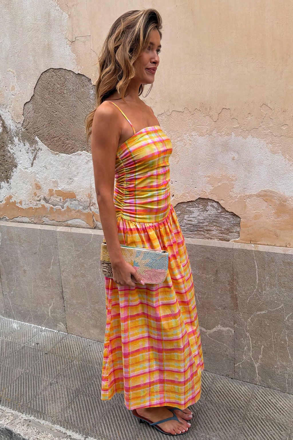 Check Lola Mid-axi Dress