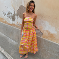 Check Lola Mid-axi Dress