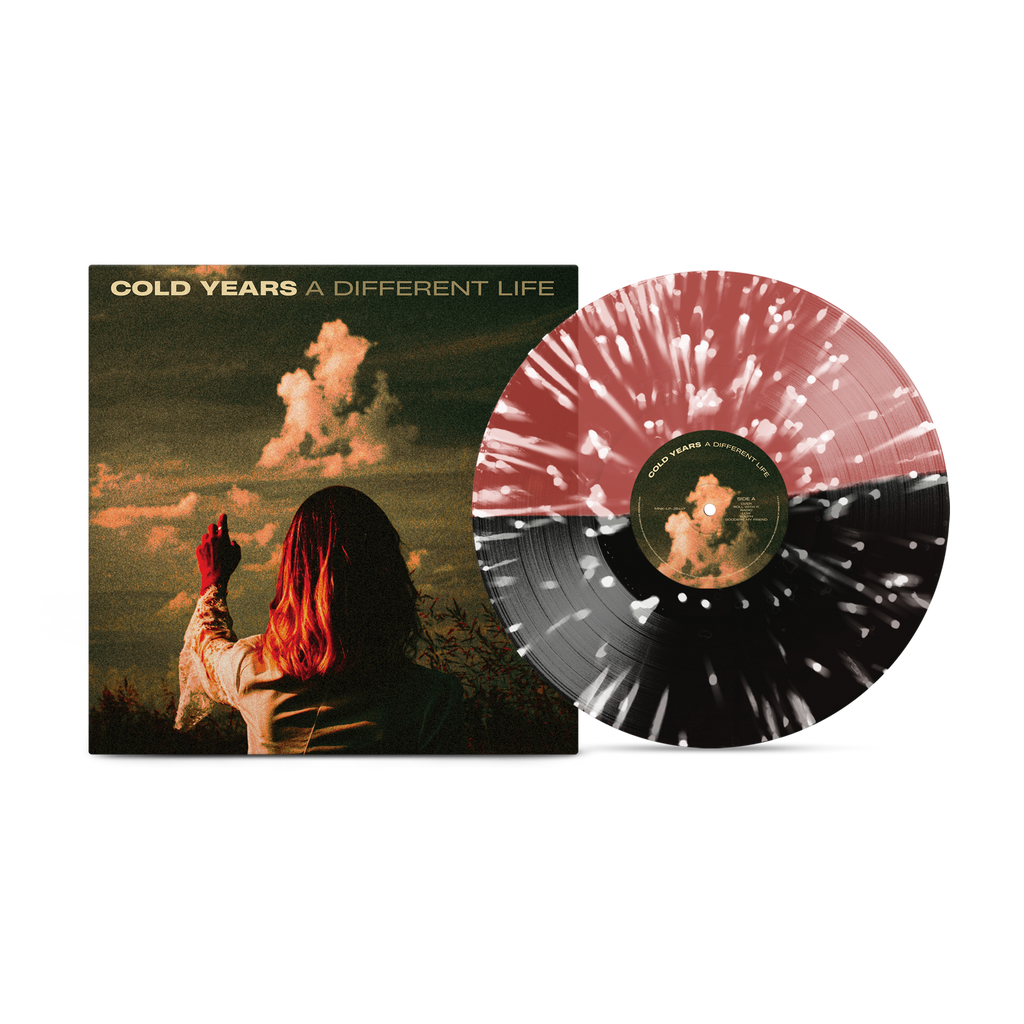 COLD YEARS 'A DIFFERENT LIFE' LP (Half Black, Half Blood Red w/ White Splatter Vinyl)