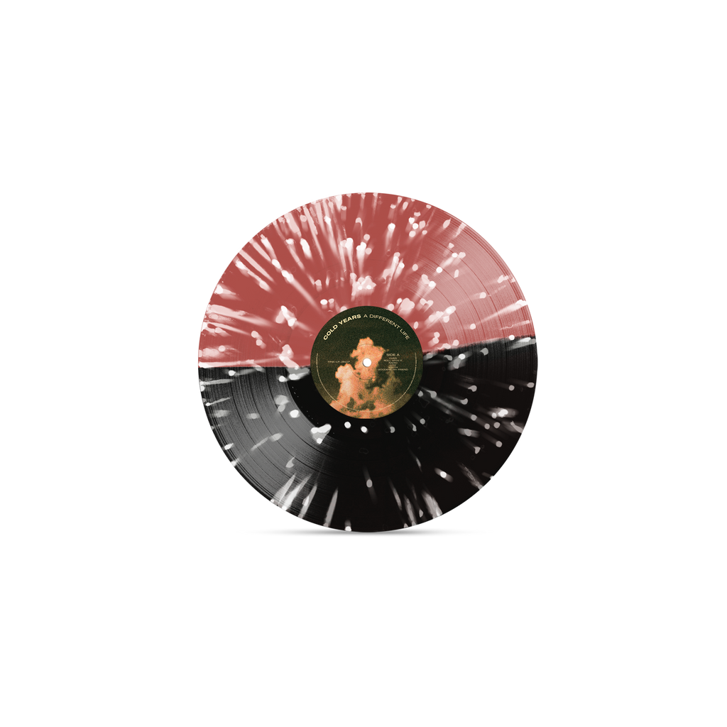 COLD YEARS 'A DIFFERENT LIFE' LP (Half Black, Half Blood Red w/ White Splatter Vinyl)