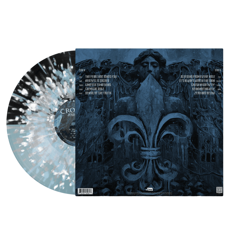 CROWBAR 'ZERO AND BELOW' LP (Half Black Half Blue w/ White, Blue, and Silver Splatter Vinyl)
