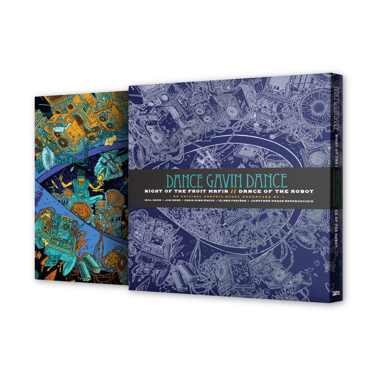 DANCE GAVIN DANCE: NIGHT OF THE FRUIT MAFIA//DANCE OF THE ROBOT GRAPHIC NOVEL - SIGNED PLATINUM EDITION
