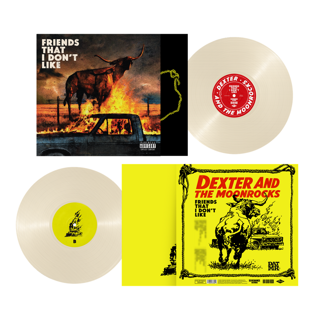 DEXTER AND THE MOONROCKS 'FRIENDS THAT I DON'T LIKE' LP (Cream White Vinyl)