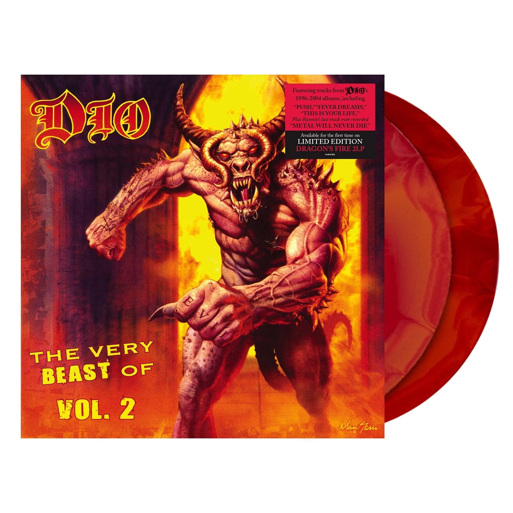 DIO 'THE VERY BEAST OF DIO, VOL. 2' 2LP (Dragon’s Fire Vinyl)