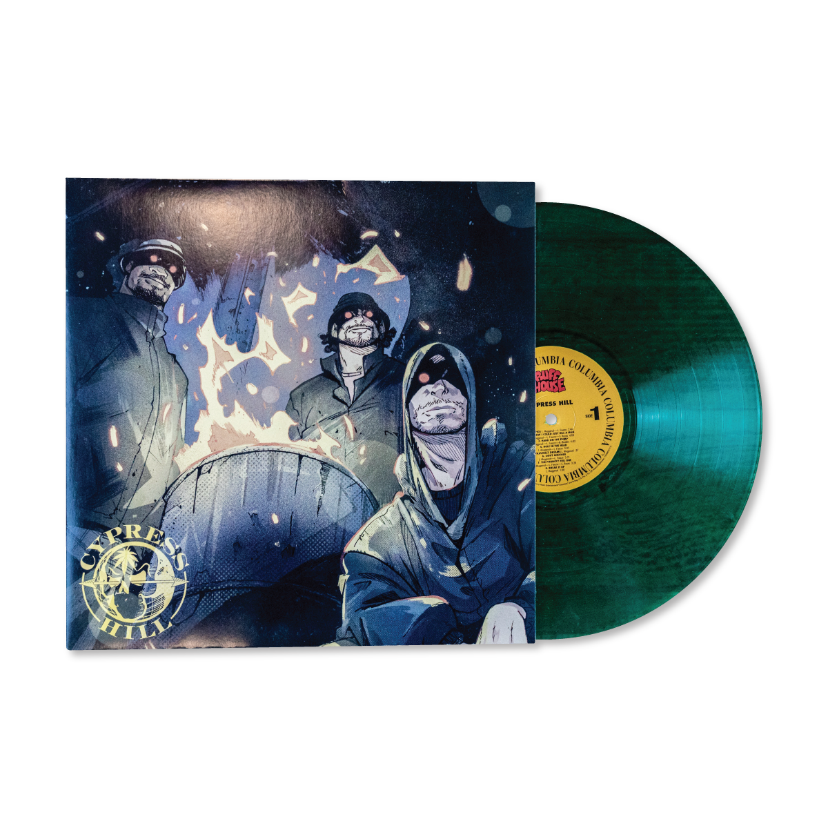 CYPRESS HILL 'CYPRESS HILL' 30TH ANNIVERSARY LP - LTD. - TRANSLUCENT GREEN