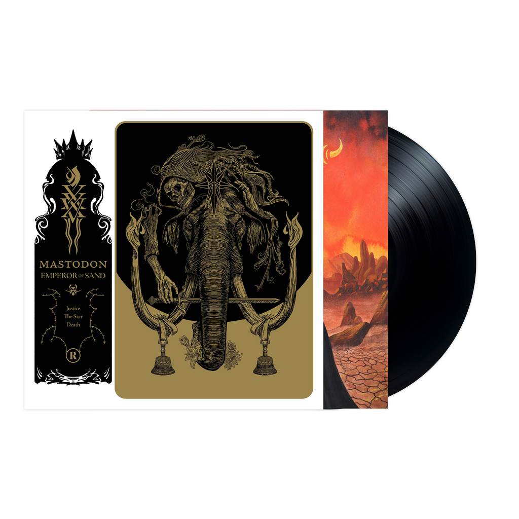 MASTODON ‘EMPEROR OF SAND’ 2LP (Black Vinyl) w/ SIGNED 12"x12" PAUL ROMANO PRINT