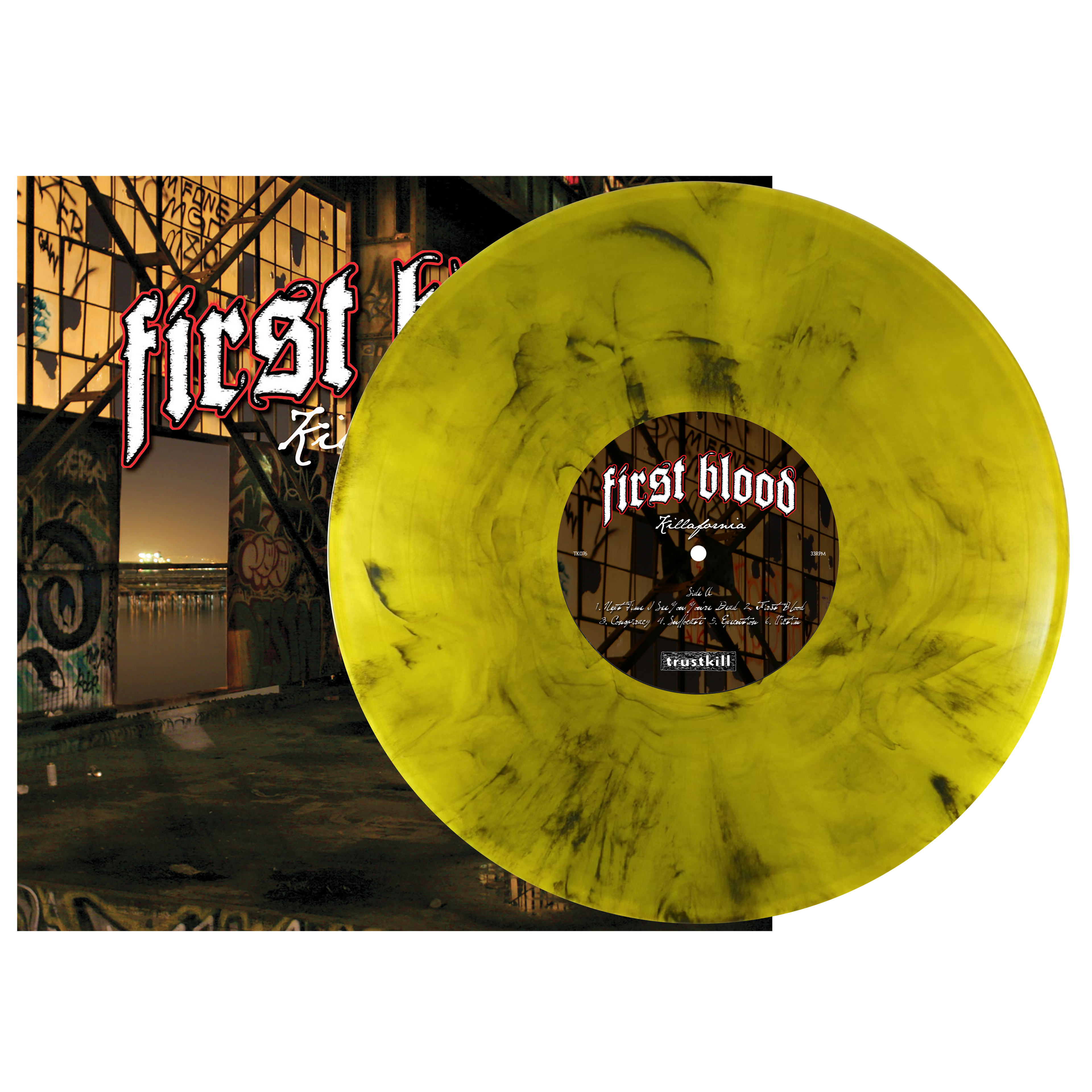 FIRST BLOOD ‘KILLAFORNIA’ LP (Yellow Marble Vinyl)