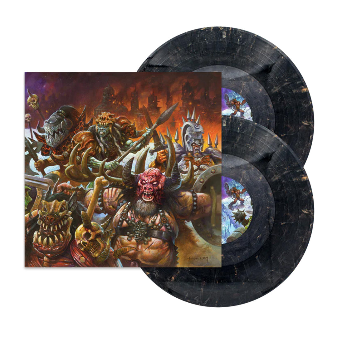 GWAR 'THE NEW DARK AGES' 2LP (Black & Gold Marble Vinyl)