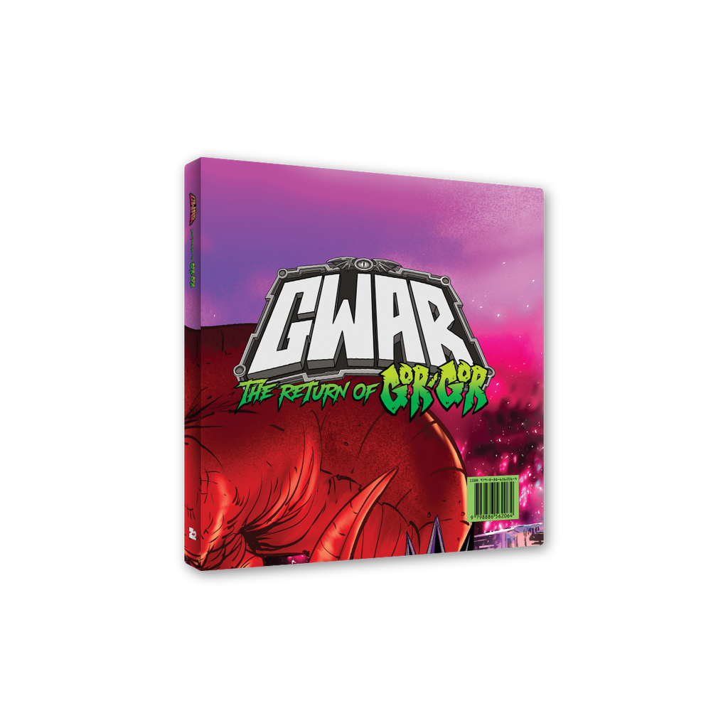 GWAR: 'THE RETURN OF GOR GOR' SIGNED PLATINUM EDITION COMIC BOOK + 'THE RETURN OF GOR GOR' LP - LTD. - FRUIT PUNCH
