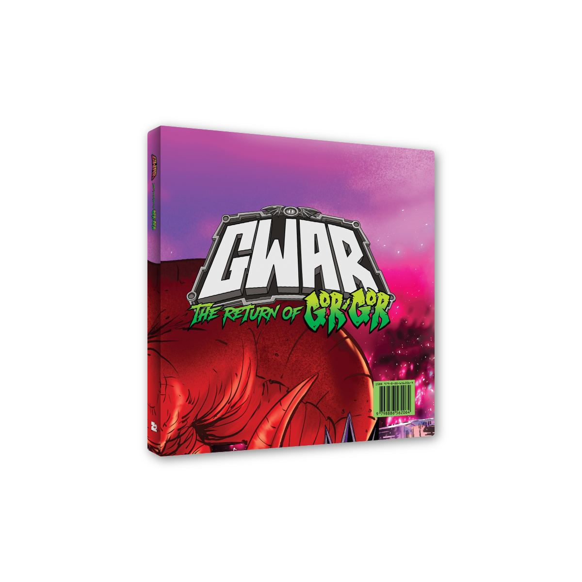 GWAR: 'THE RETURN OF GOR GOR' SIGNED PLATINUM EDITION COMIC BOOK + 'THE RETURN OF GOR GOR' LP - LTD. - FRUIT PUNCH
