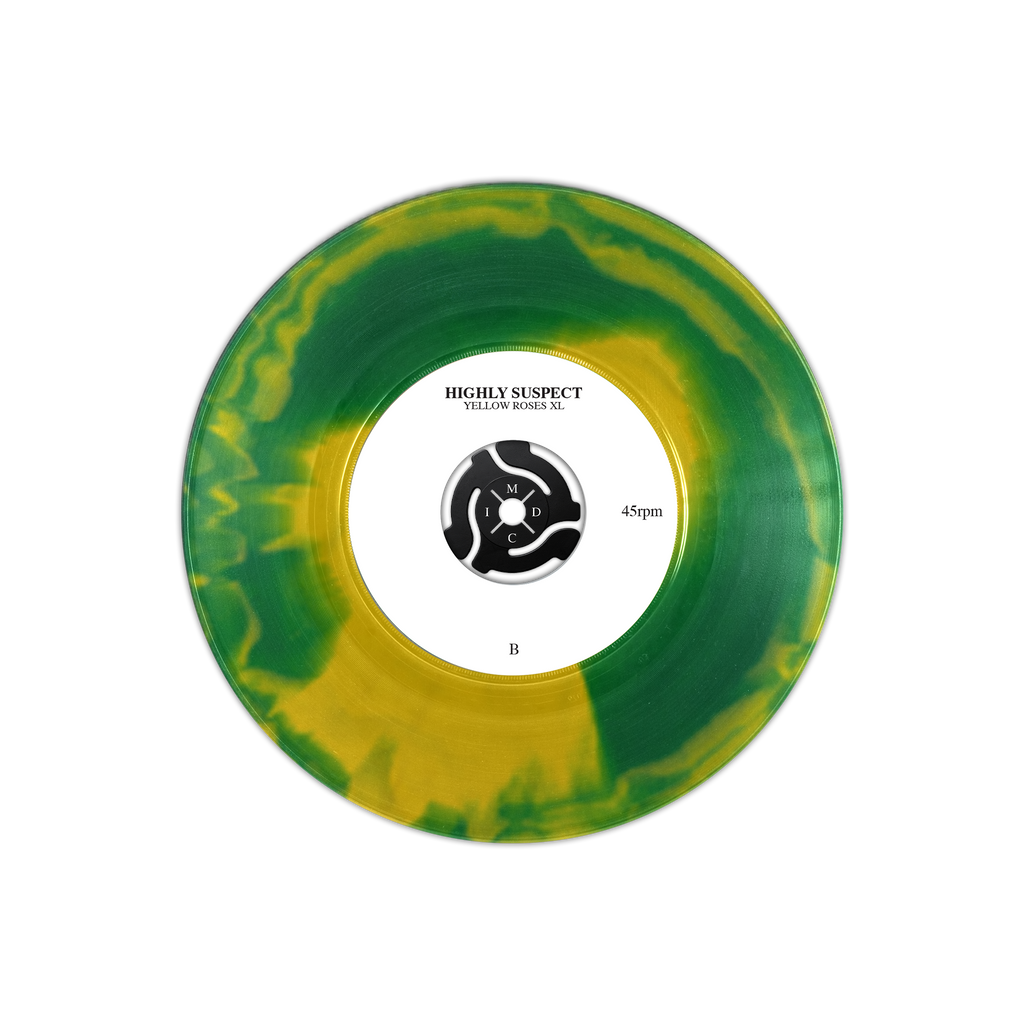 HIGHLY SUSPECT ‘YELLOW ROSES’ 7" (Exclusive, Evergreen & Yellow Canary A-Side/B-Side Vinyl)