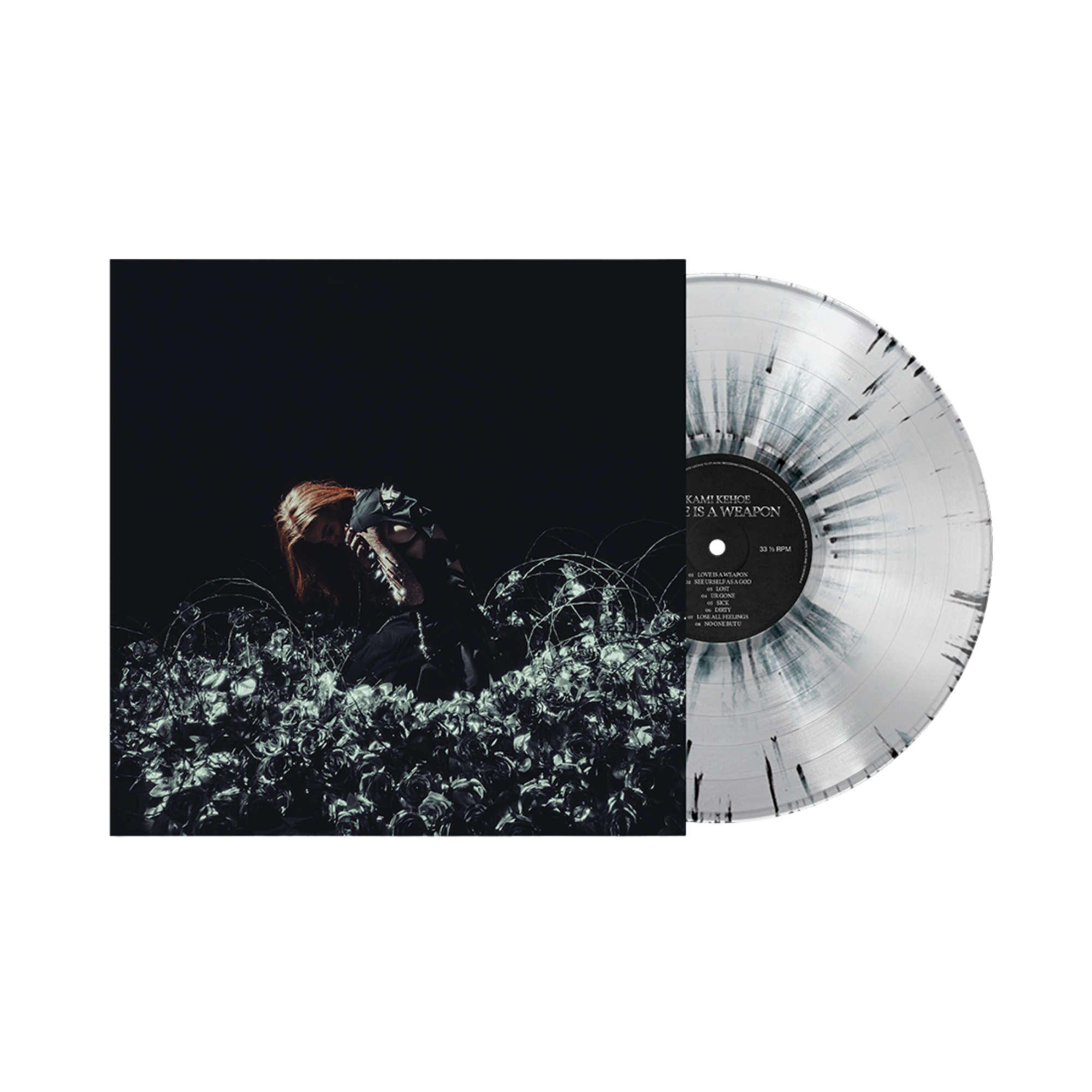 KAMI KEHOE 'LOVE IS A WEAPON' LP (Exclusive – Only 500 Made, Black, White, & Blue Splatter Vinyl)