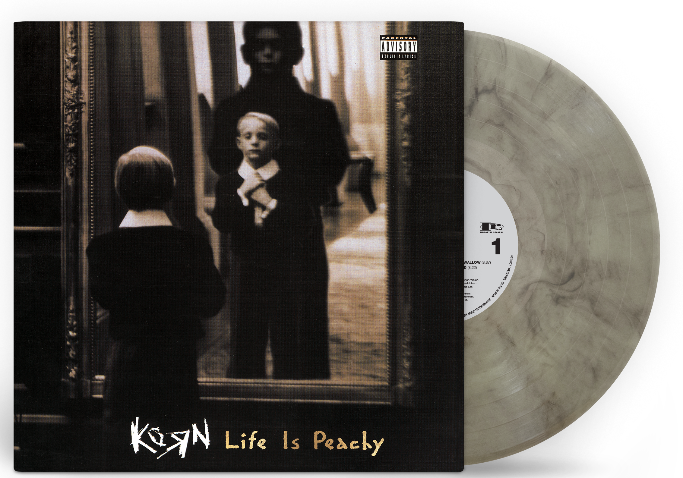KORN ‘LIFE IS PEACHY’ LP (Exclusive – Coke Bottle Smoke Vinyl)