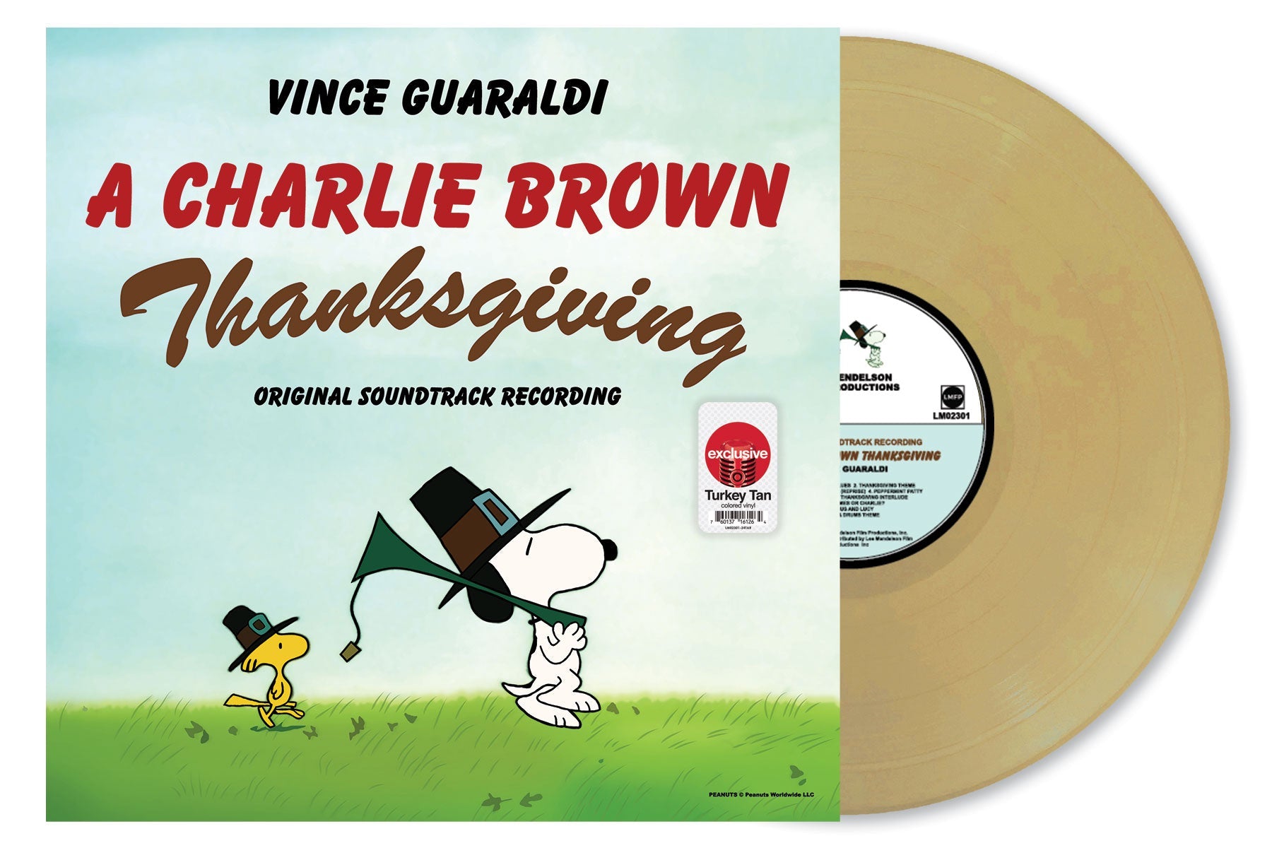 VINCE GUARALDI 'A CHARLIE BROWN THANKSGIVING' LP (Turkey Tan Vinyl)