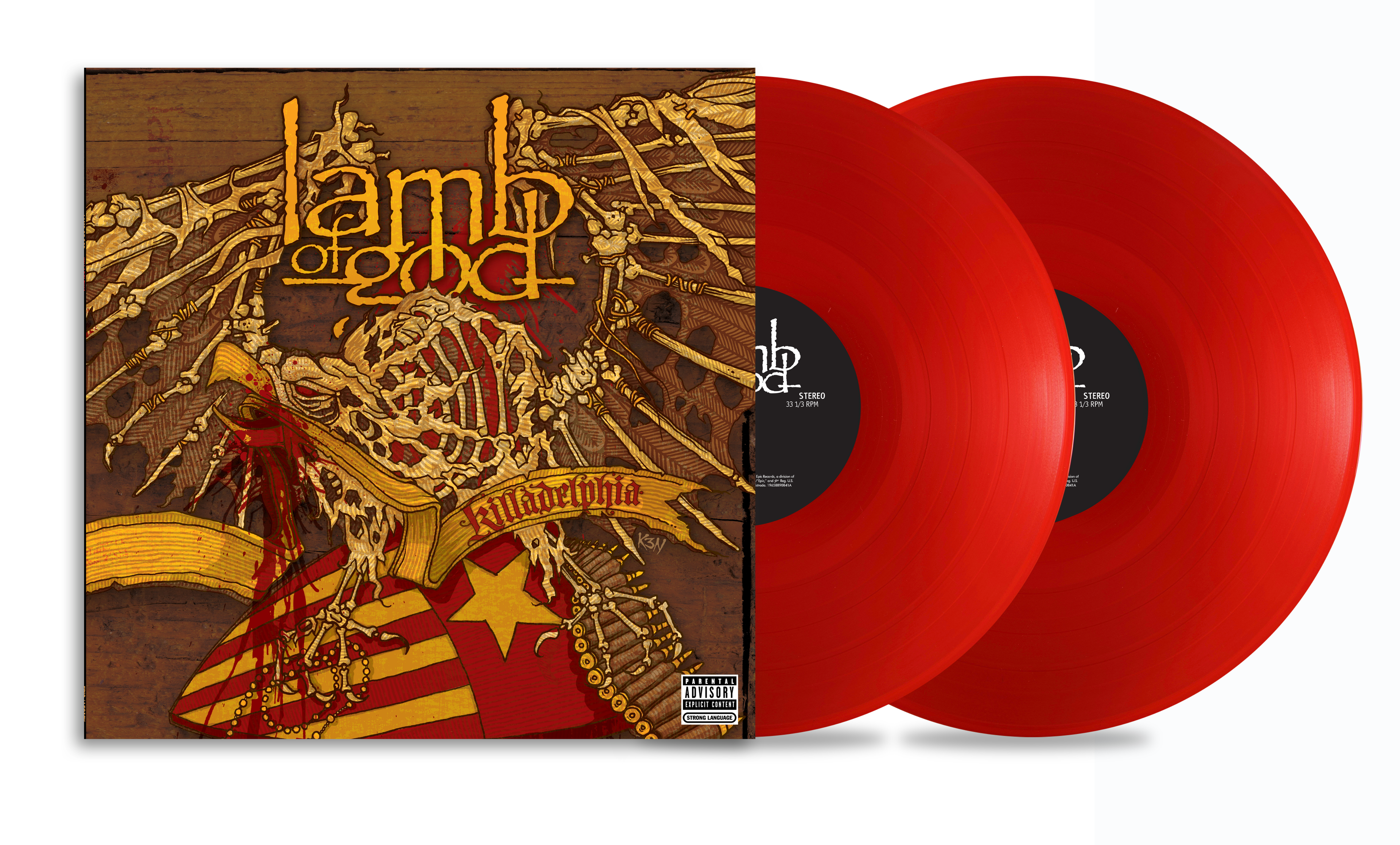 LAMB OF GOD ‘KILLADELPHIA’ 2LP (Limited Edition – Only 500 Made, Translucent Ruby Vinyl)