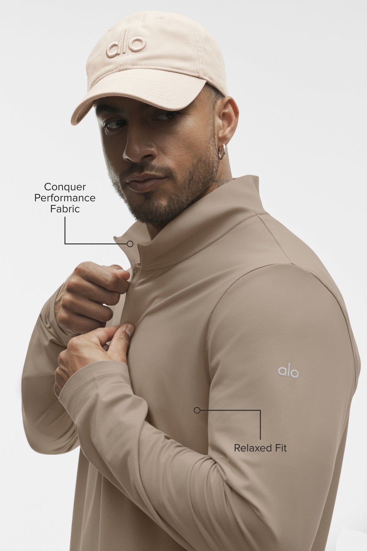 Conquer 1/4 Zip Reform Long Sleeve - Gravel