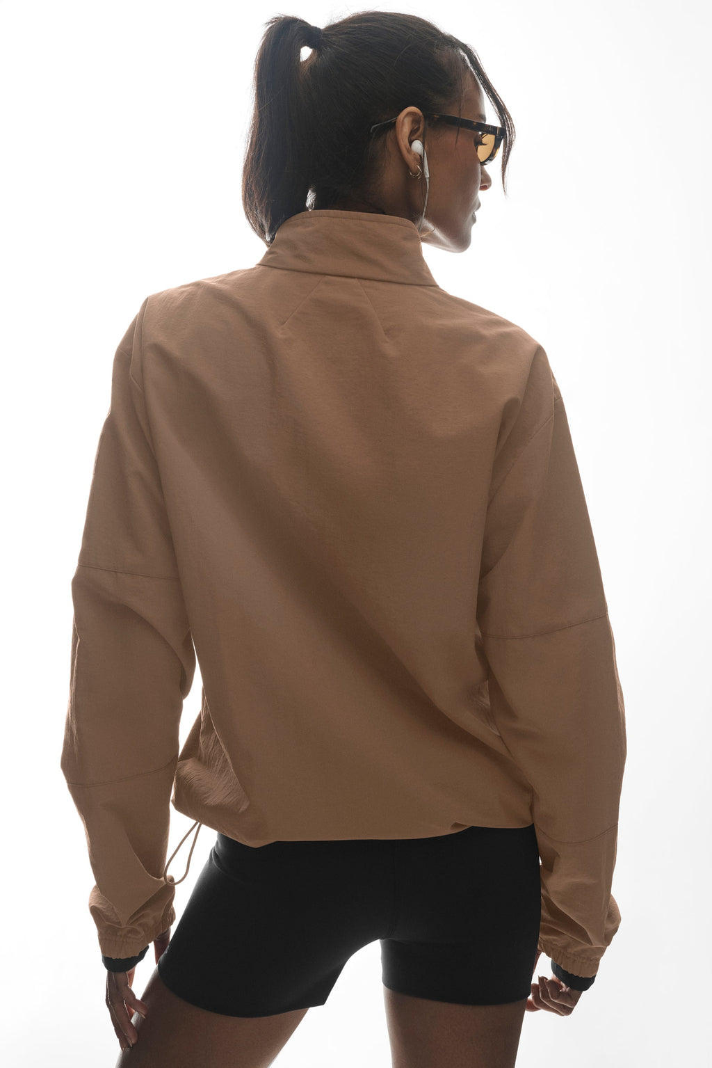 Light Weight Takeaway Track Pullover - Java Brown