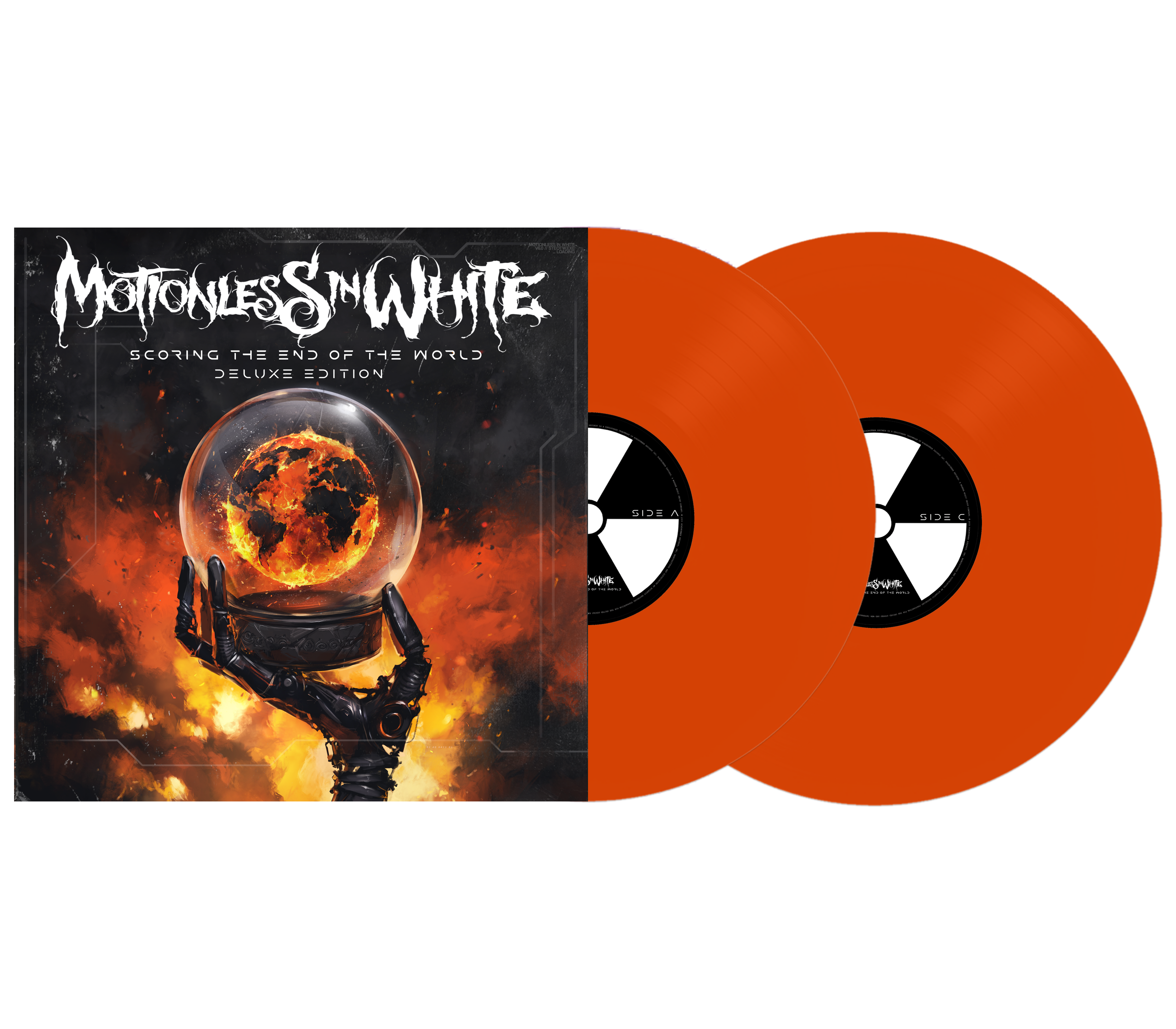 MOTIONLESS IN WHITE ‘SCORING THE END OF THE WORLD’ DELUXE EDITION 2LP (Limited Edition – Only 300 Made, Orange Vinyl)
