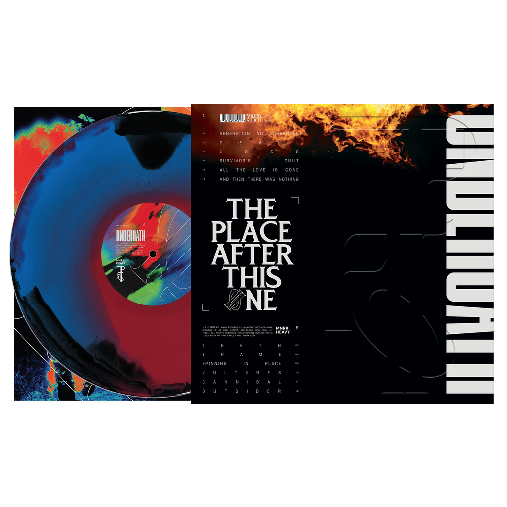 UNDEROATH 'THE PLACE AFTER THIS ONE' LP (Black + Blue Red Swirl Vinyl)