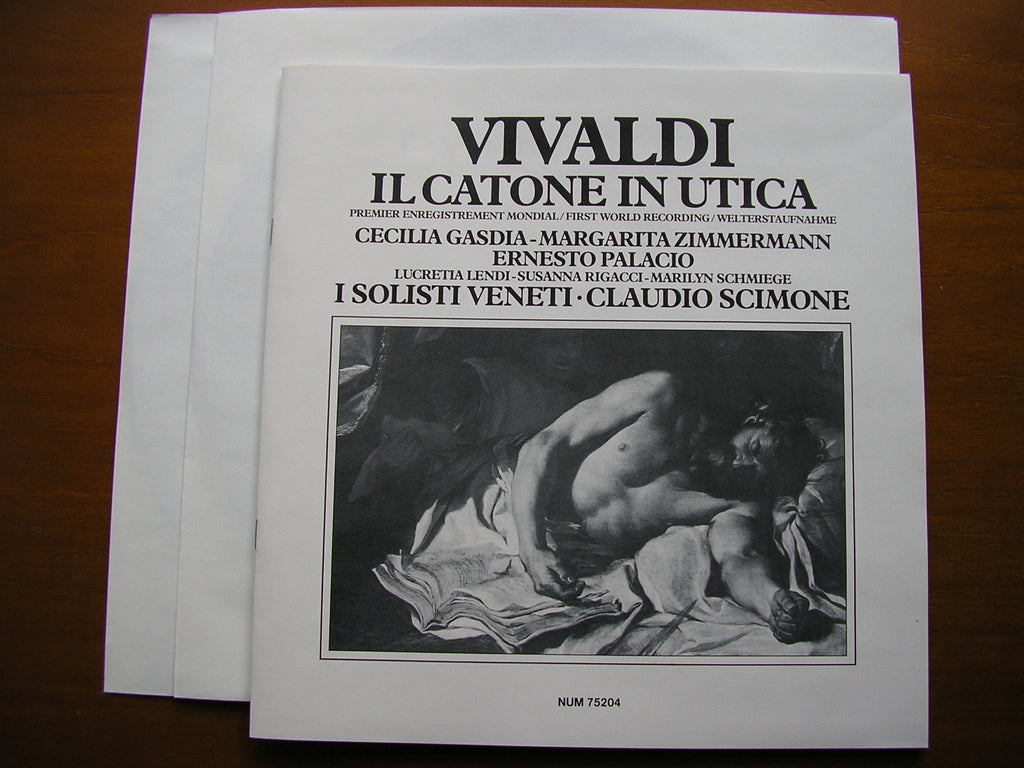 VIVALDI: IL CATONE IN UTICA  (1735)     SOLOISTS / I SOLOISTI VENETI / SCIMONE   2LP    NUM 75204