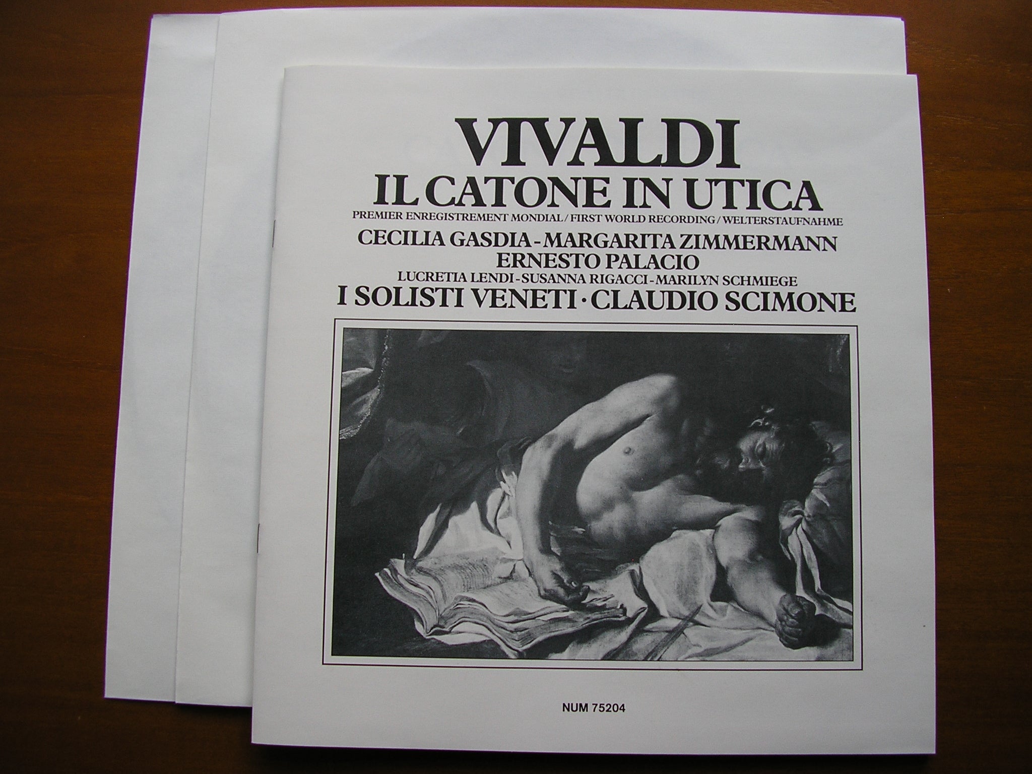 VIVALDI: IL CATONE IN UTICA  (1735)     SOLOISTS / I SOLOISTI VENETI / SCIMONE   2LP    NUM 75204