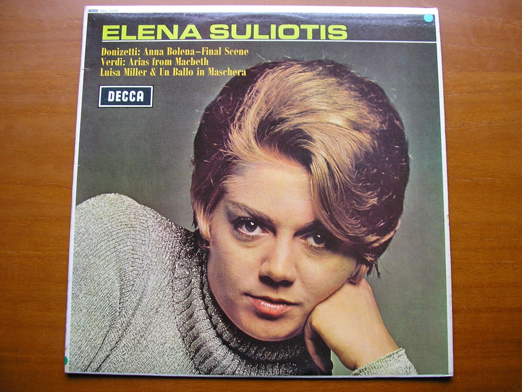 SXL 6306  ELENA SULIOTIS SINGS DONIZETTI & VERDI     ROME OPERA ORCHESTRA / DE FABRITIIS    ED2