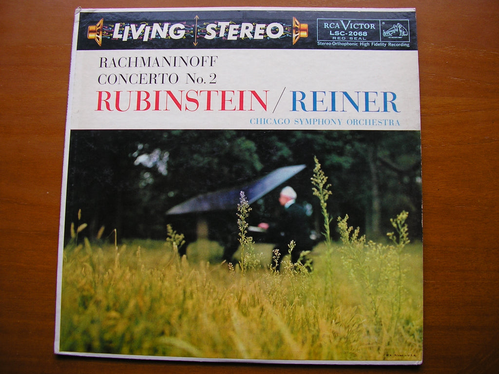 RACHMANINOV: PIANO CONCERTO No. 2      RUBINSTEIN / CHICAGO SYMPHONY / REINER     LSC 2068