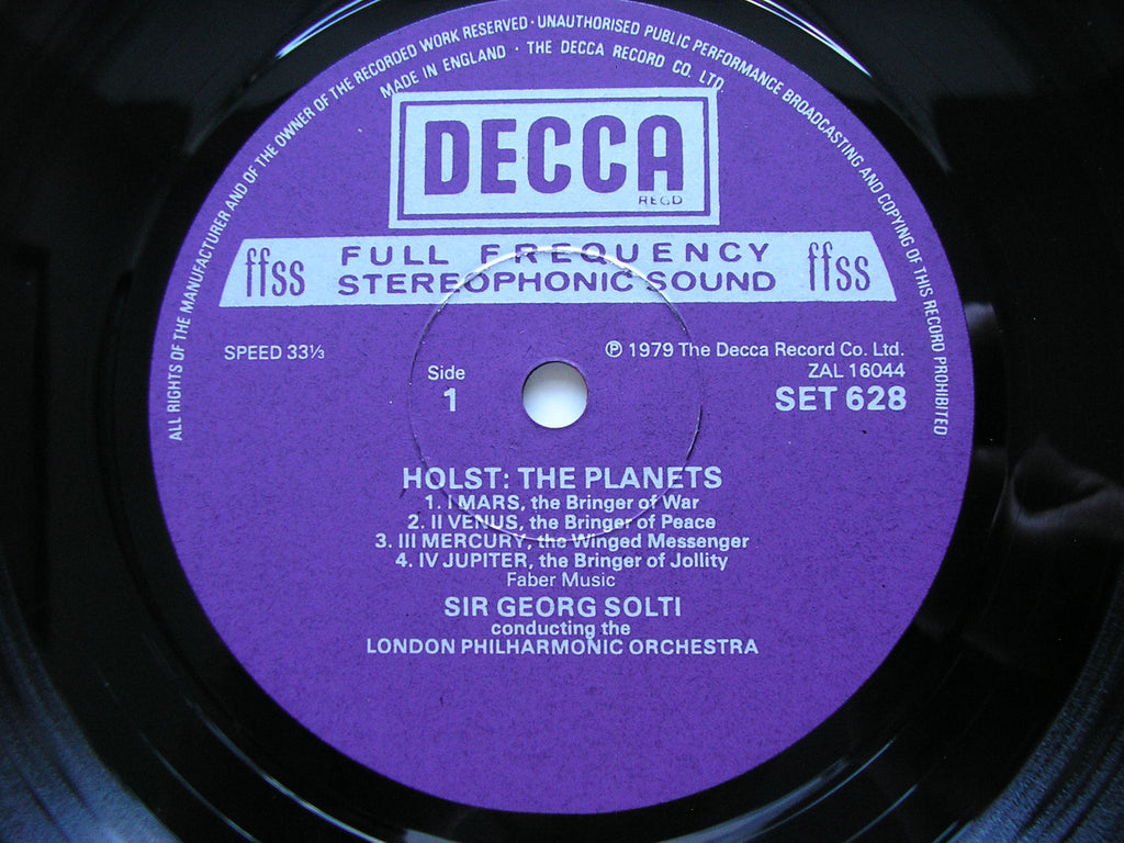 HOLST: THE PLANETS     SOLTI / LONDON PHILHARMONIC     SET 628