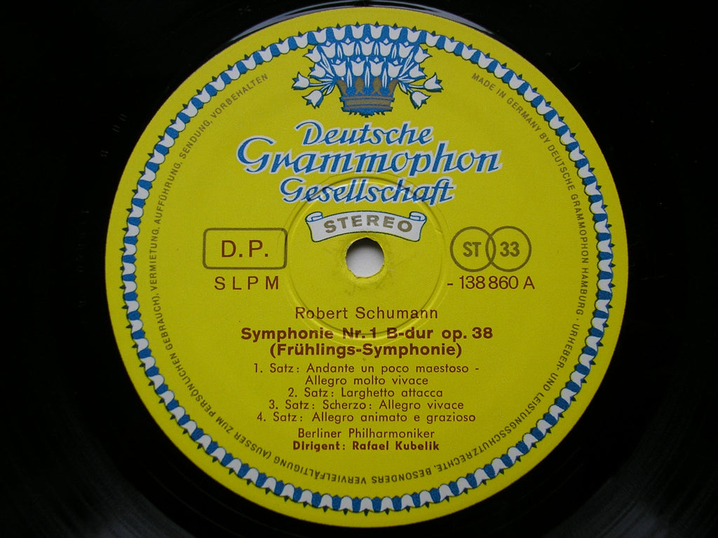 SCHUMANN: SYMPHONIES Nos. 1 & 4        KUBELIK / BERLIN PHILHARMONIC     RAFAEL KUBELIK       138 860