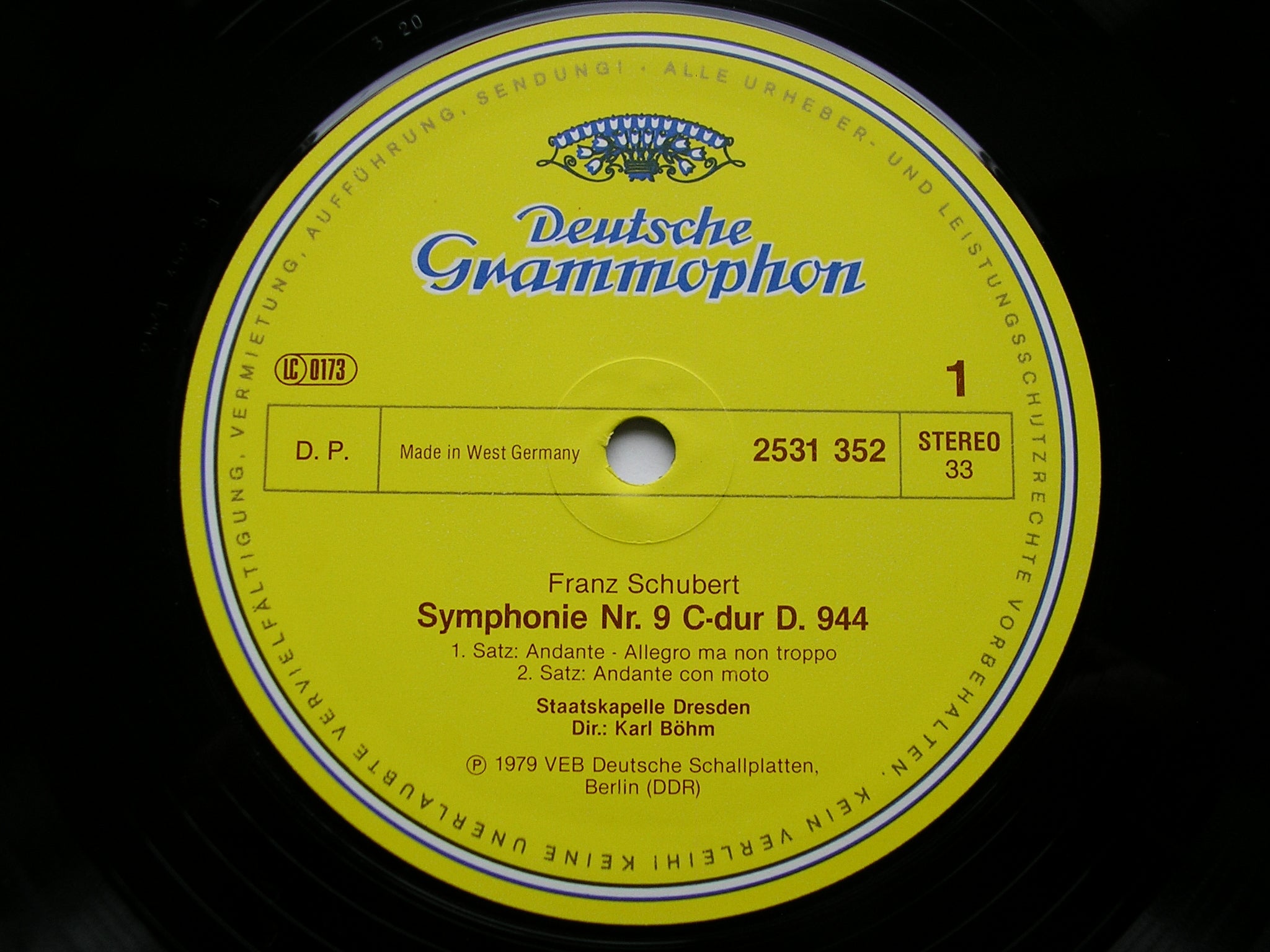 SCHUBERT: THE SYMPHONIES / ROSAMUNDE excerpts      BOHM / VPO / BPO / DSO    5 LP