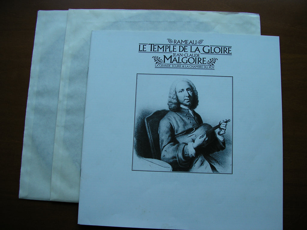 RAMEAU: LE TEMPLE DE LA GLOIRE (1745)   SOLOISTS / LA GRANDE ECURIE ET LA CHAMBRE DU ROY / MALGOIRE    2LP   D2 37858