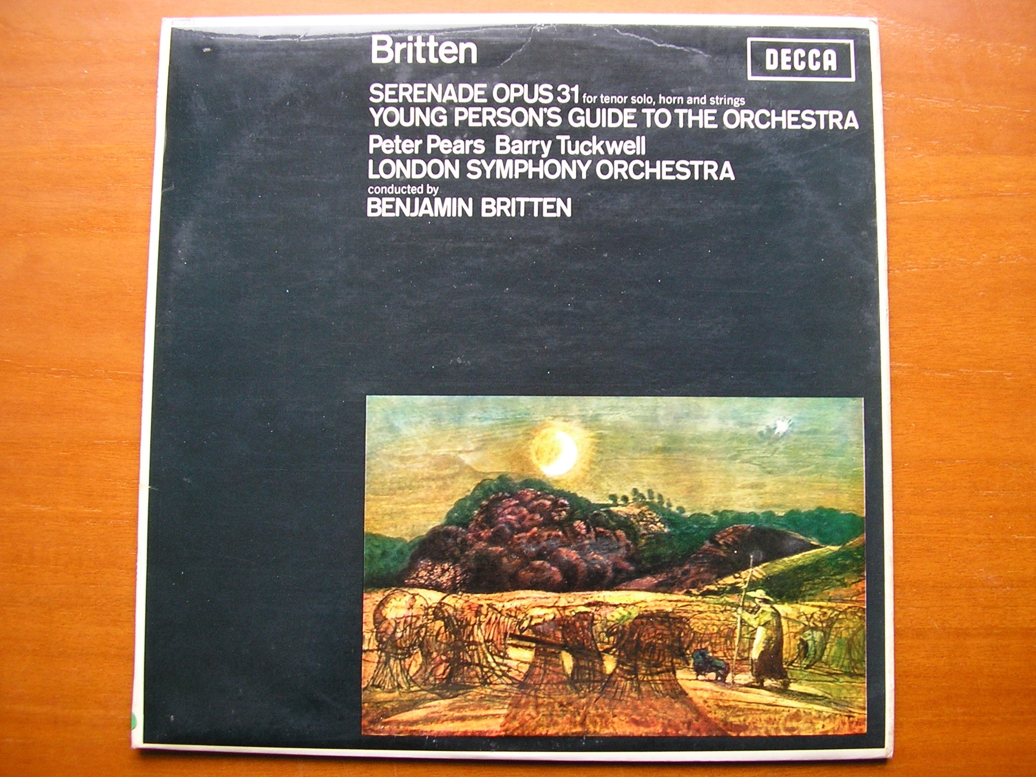 BRITTEN: SERENADE / YOUNG PERSON'S GUIDE TO THE ORCHESTRA   PEARS / TUCKWELL / LSO / BRITTEN    SXL 6110